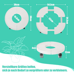 verstellbarer Pflanzenroller Ø 38–54 cm