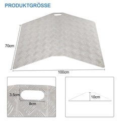 Jopassy Rollstuhlrampe aus Aluminium Tragkraft 270 kg