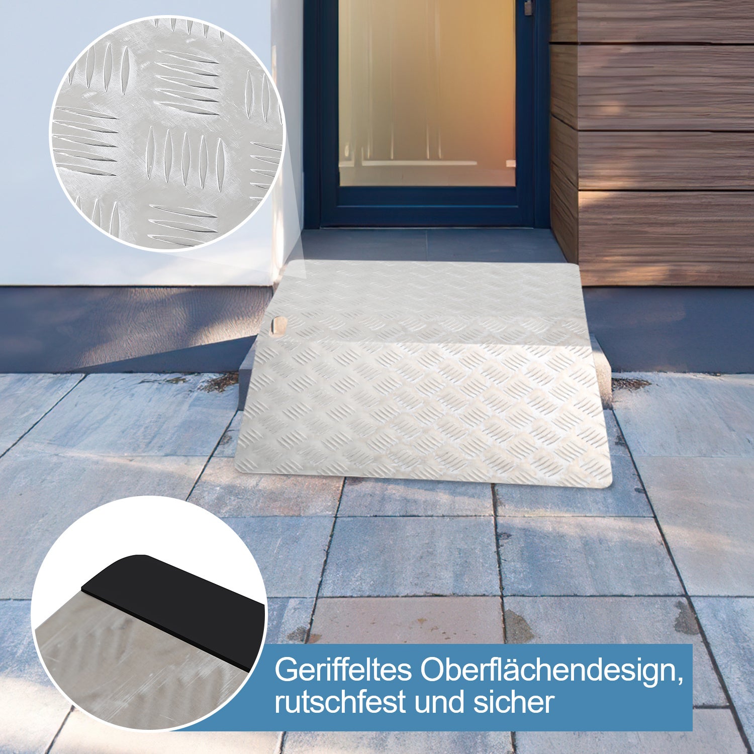 Jopassy Rollstuhlrampe aus Aluminium Tragkraft 270 kg