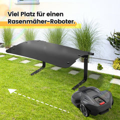 Jopassy Mähroboter Garage mit klappbarem Dach, wetterfester Regenschutz für Garten & Ladestation