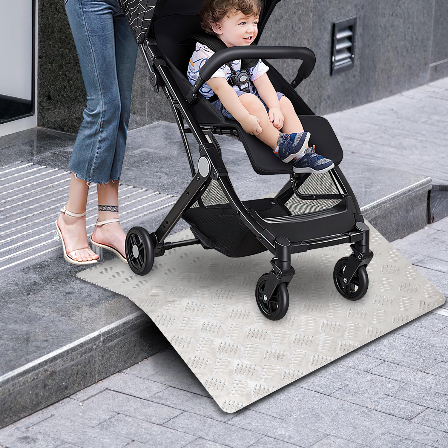Jopassy Rollstuhlrampe aus Aluminium Tragkraft 270 kg