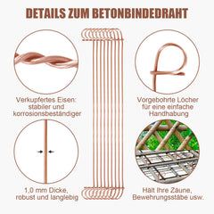 Jopassy  Bindedraht für Stahlbeton 100/400 mm, 1000 Stück