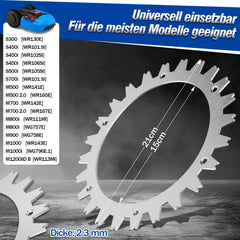 Jopassy Set mit 2 silbernen Spikes für Mähroboter (aus 65Mn-Manganstahl), kompatibel mit den Modellen Worx Landroid S/M, zur Verbesserung der Traktion des Mähroboters