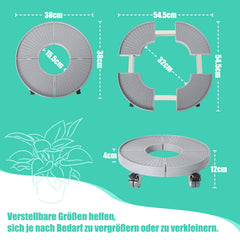 verstellbarer Pflanzenroller Ø 38–54 cm